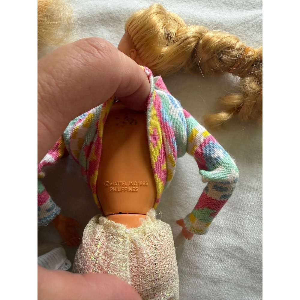 Vintage‎ 1980's Mattel Barbie Dolls Set of 2 Blonde My First Barbie - Picture 4 of 5